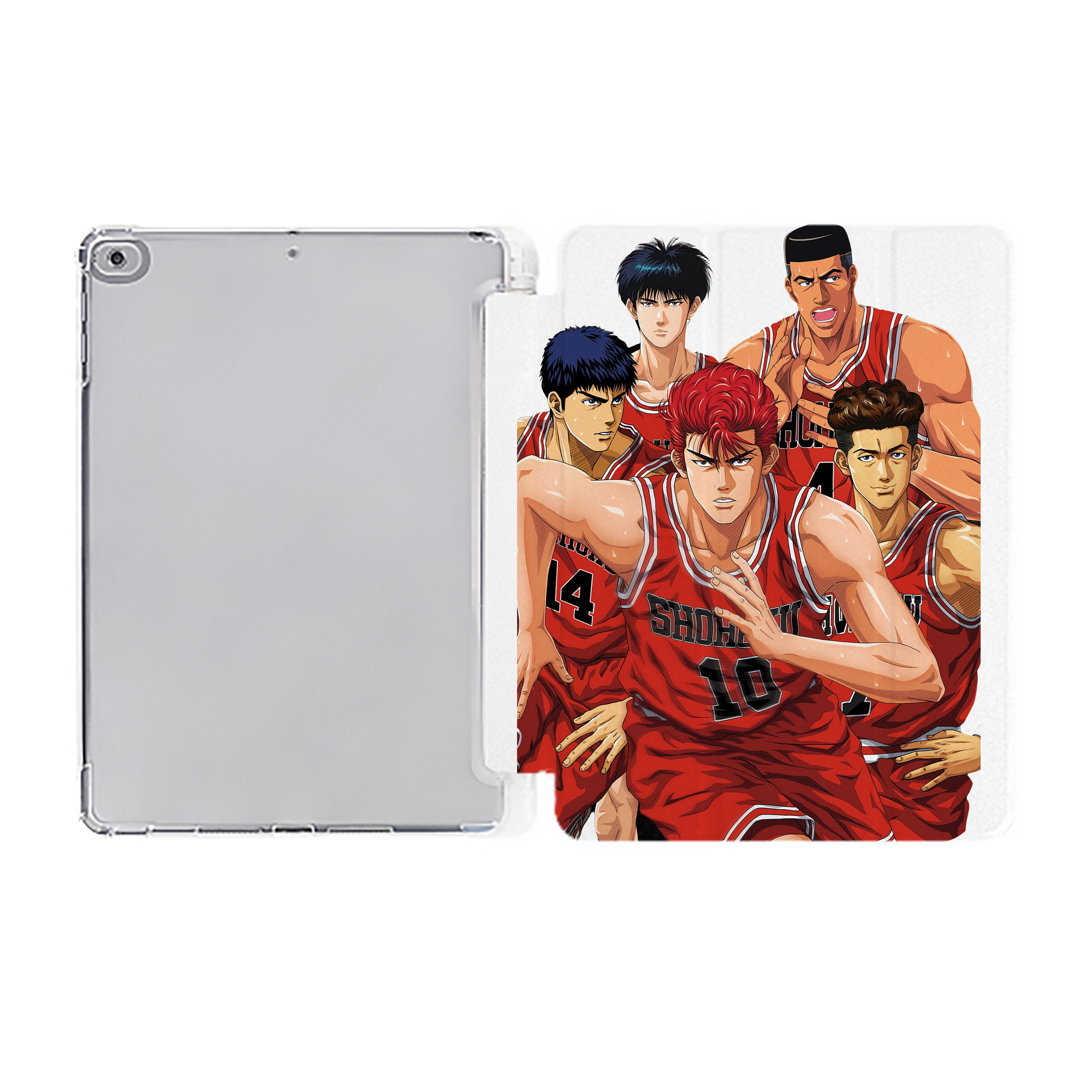 （画像用） SLAM DUNK／スラムダンク IPad ケース ペン収納付き 三つ折りスタンド PUレザー×シリコン 対応機種9.5/10.5/10.9インチ